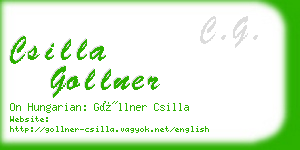 csilla gollner business card